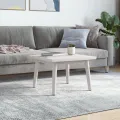 Dessus de table blanc 50x50x2,5 cm bois de pin massif