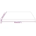 Dessus de table blanc 50x50x2,5 cm bois de pin massif