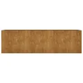 Lit surélevé de jardin 280x80x80 cm acier corten