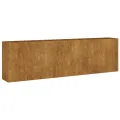 Lit surélevé de jardin 280x40x80 cm acier corten