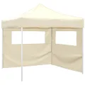Tente pliable avec 2 parois 3 x 3 m Crème