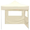 Tente pliable avec 2 parois 3 x 3 m Crème