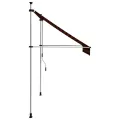 Auvent manuel rétractable 200 cm Orange et marron