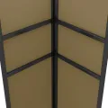 Tonnelle avec double toit et lumières LED 3x3x2,7 m Taupe