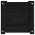 Jardinière d'extérieur Noir 31x31x31 cm Bois de pin massif