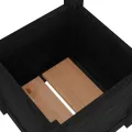 Jardinière d'extérieur Noir 31x31x31 cm Bois de pin massif