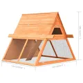 Clapier Bois de pin et de sapin massif 152x128x108 cm