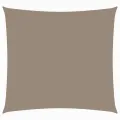 Voile de parasol tissu oxford carré 6x6 m taupe