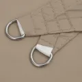 Voile de parasol tissu oxford carré 6x6 m taupe