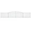 Paniers à gabions arqués 5 pcs 400x50x60/80 cm Fer galvanisé
