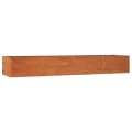 Lit surélevé de jardin rouillé 320x80x45 cm acier corten