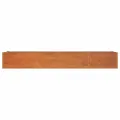 Lit surélevé de jardin rouillé 320x80x45 cm acier corten