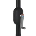 Parasol de jardin avec mât en métal 390 cm anthracite