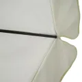 Parasol de jardin avec base portable aluminium blanc