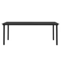 Ensemble à manger de jardin avec coussins 9 pcs noir