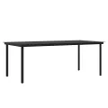 Ensemble à manger de jardin avec coussins 7 pcs Noir
