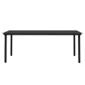 Ensemble à manger de jardin avec coussins 7 pcs Noir