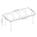 Ensemble à manger de jardin avec coussins 7 pcs Noir