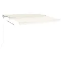 Auvent rétractable automatique 450x350 cm Crème