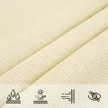 Voile d'ombrage 160 g/m² Crème 7x7 m PEHD