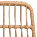 Ensemble à manger de jardin 7 pcs Résine tressée