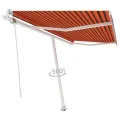 Auvent automatique sur pied 450x350 cm Orange/marron