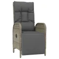 Ensemble à manger de jardin 9pcs et coussins noir et gris