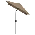 Parasol d'extérieur avec mât en métal 300x200 cm taupe