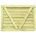 Portail de jardin Bois de pin imprégné 75x100 cm