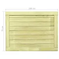 Portail de jardin Bois de pin imprégné 75x100 cm