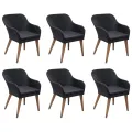 Ensemble à manger de jardin 7 pcs Noir