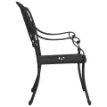 Ensemble de bistro 3 pcs Aluminium coulé Noir