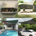 Voile d'ombrage 160 g/m² Anthracite 5x7 m PEHD