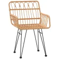 Ensemble à manger de jardin 7 pcs Résine tressée
