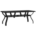 Ensemble à manger de jardin 7 pcs Noir