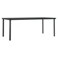 Ensemble à manger de jardin avec coussins 9 pcs noir