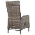 Ensemble de bistro de jardin 5 pcs Résine tressée Gris