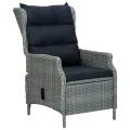 Ensemble à manger de jardin 3 pcs Gris clair