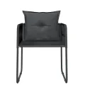 Ensemble à manger de jardin 3 pcs Noir