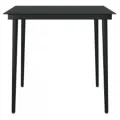 Ensemble à manger de jardin et coussins 3 pcs Gris et noir