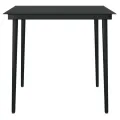 Ensemble à manger de jardin 5 pcs Noir