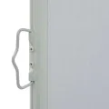 Auvent latéral rétractable de patio 100 x 300 cm Gris