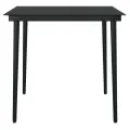 Ensemble à manger de jardin 3 pcs Noir