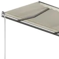 Auvent manuel rétractable sur pied 350x250 cm Crème