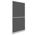 Moustiquaire à charnière pour portes Blanc 100 x 215 cm