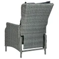 Ensemble à manger 9 pcs avec coussins résine tressée gris clair