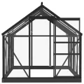 Serre en verre Anthracite 155x200,5x191 cm Aluminium