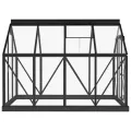 Serre en verre Anthracite 155x200,5x191 cm Aluminium
