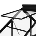 Serre en verre Anthracite 155x200,5x191 cm Aluminium