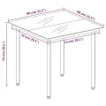 Ensemble à manger de jardin 3 pcs noir rotin PVC
